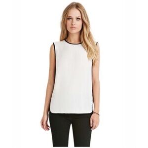 Sandro Paris Women's Effigy Two Tone Colorblock Tank Size 1 Small